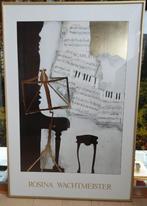 muziek - poster ingekaderd achter glas, Met lijst, Zo goed als nieuw, Rechthoekig Staand, Ophalen