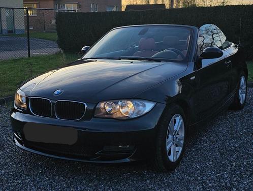 ZEER MOOIE BMW 118D CABRIO ROOD LEDER INTERIEUR + EURO 5, Autos, BMW, Particulier, Série 1, ABS, Airbags, Air conditionné, Alarme