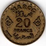 Maroc : 20 Francs AH 1371 (AD 1952) Y#50 Réf 15061, Envoi, Monnaie en vrac, Autres pays