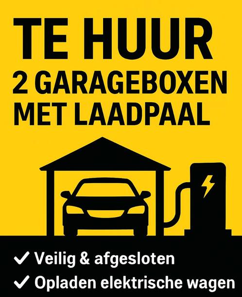 TE HUUR - 2 garageboxen met laadpaal - stationsbuurt Leuven, Immo, Garages en Parkeerplaatsen, Leuven