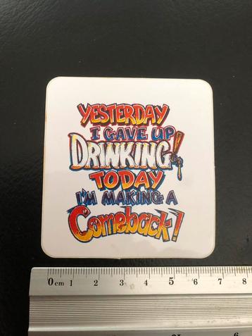 Sticker humor beschikbaar voor biedingen