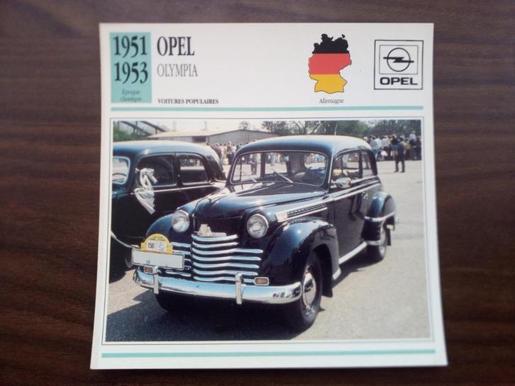 Opel - Edito Service kaarten auto bouwperiode 1951-1992, Verzamelen, Automerken, Motoren en Formule 1, Zo goed als nieuw, Auto's