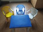 gemakkelijke mooie kindertafel in polypropyleen met opbergva, Ophalen, Zo goed als nieuw