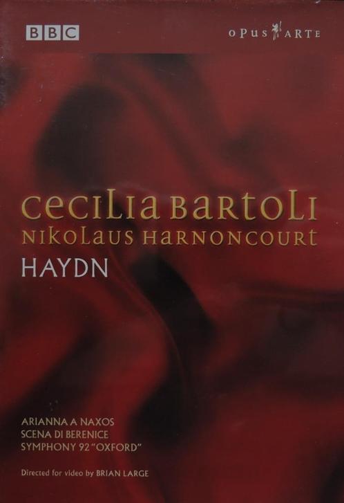 DVD - Haydn - Bartoli / Concentus Musicus Wien/ Harnoncourt, Cd's en Dvd's, Cd's | Klassiek, Zo goed als nieuw, Vocaal, Met libretto