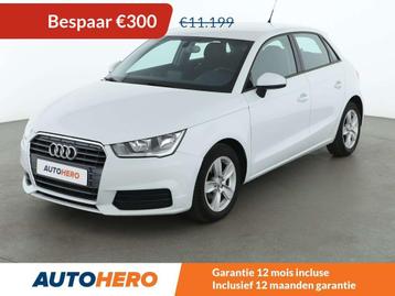 Audi A1 1.0 TFSI (bj 2017), Auto's, Voorwielaandrijving, Stof, Zwart, Wit