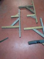 4 supports en bois mural idéal sellerie équitation