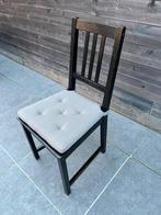 Ikea Stefan stoelen met Justina kussens (6x), Huis en Inrichting, Stoelen, Ophalen, Gebruikt, Zwart, Swedish design