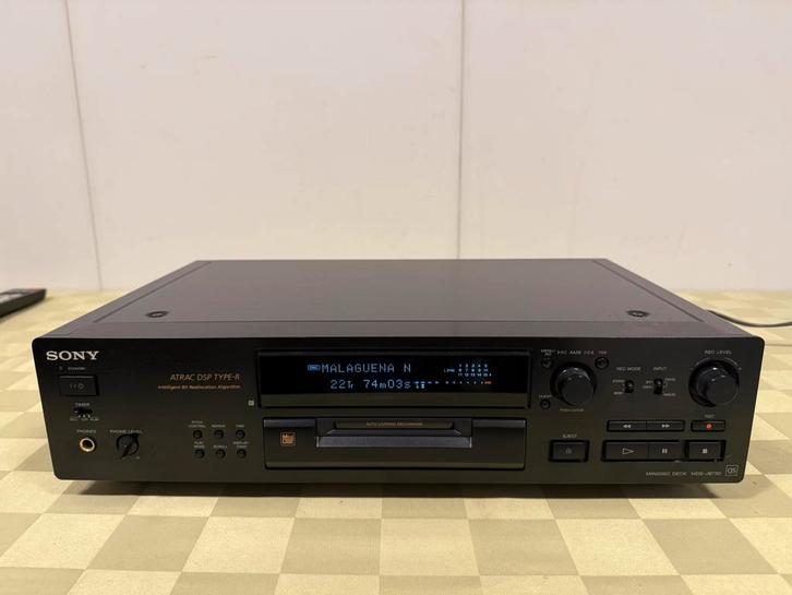 Sony MDS-JB730 + afstandsbediening, Audio, Tv en Foto, Walkmans, Discmans en Minidiscspelers, Minidisc-recorder, Ophalen of Verzenden