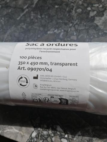 Vuilniszakrol. 100 stuks. Transparanten beschikbaar voor biedingen