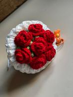 Handgemaakte Gehaakte boeket rozen., Hobby en Vrije tijd, Breien en Haken, Ophalen of Verzenden, Nieuw