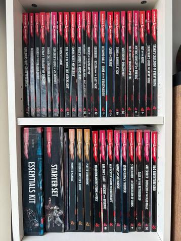 Grote collectie D&D boeken  beschikbaar voor biedingen