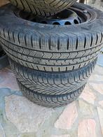 4 pneus hiver continental 195/65 r 15 t, Autos : Divers, Pièces de sport automobile, Utilisé, Enlèvement ou Envoi