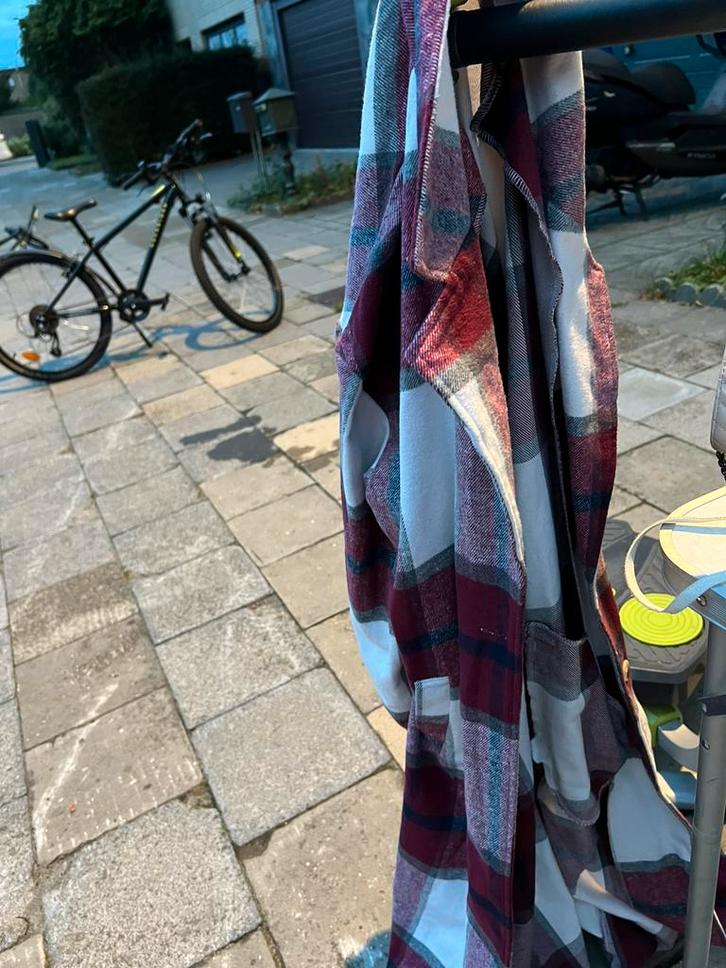 Badjas mannen of vrouw, Kleding | Heren, Truien en Vesten, Nieuw, Maat 52/54 (L), Rood, Ophalen