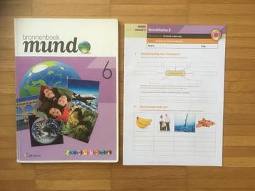 Mundo 6de leerjaar: bronnenboek en 1 werkkatern beschikbaar voor biedingen