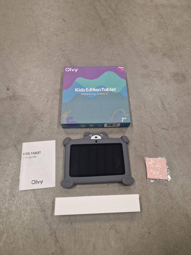 Olvy Kindertablet - 96GB - Ouder Control App - 7 Inch, Computers en Software, Android Tablets, Zo goed als nieuw, Wi-Fi en Mobiel internet