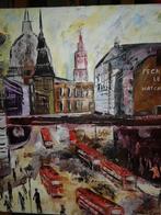 Schilderij Londen, olieverf paletmes, nieuw., Enlèvement