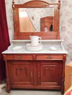 Comode lavabo ancien, Maison & Meubles, Chêne, Enlèvement, Utilisé