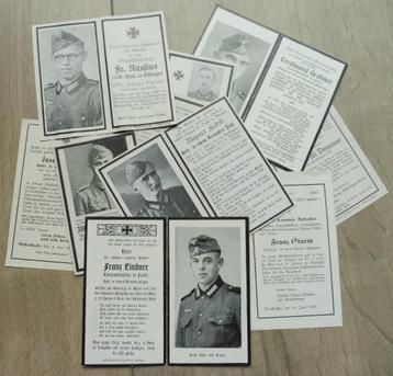 10 x WO2 bidprent Oost en Westfront 1940-1945 beschikbaar voor biedingen