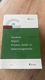 Handboek Personen-, familie- en relatievermogensrecht, Enlèvement ou Envoi, Comme neuf, Gerd Verschelden