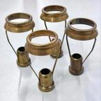 4X antiek Curiosa Brocante candle kaars kandelaars carriers, Antiek en Kunst, Ophalen of Verzenden