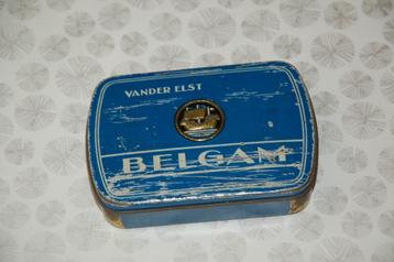 Oud blikken doosje tabak Belgam - Vander Elst beschikbaar voor biedingen