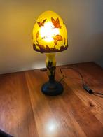 Émile Galle-lamp, Huis en Inrichting, Lampen | Tafellampen, Minder dan 50 cm, Glas, Vintage, Zo goed als nieuw
