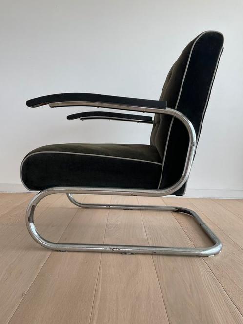 Bauhaus zetel fauteuil, Huis en Inrichting, Zetels | Zetels, Gebruikt, Eenpersoons, Minder dan 150 cm, 75 tot 100 cm, Stof, Ophalen