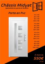 Porte d'entré Pvc 550€, Bricolage & Construction, Fenêtres & Moustiquaires, Porte extérieure, Enlèvement ou Envoi, Neuf