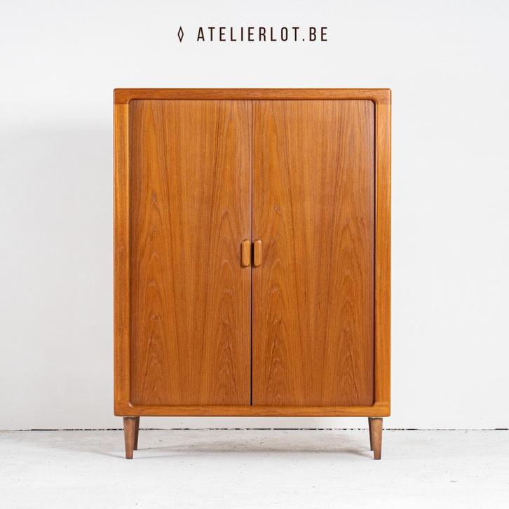 Vintage highboard CFC Silkeborg hoog model, Huis en Inrichting, Kasten | Dressoirs, Zo goed als nieuw, 100 tot 150 cm, 25 tot 50 cm