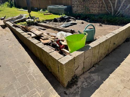 33 stuks, pallisades Aziatische arduin, Tuin en Terras, Bielzen en Borduren, Zo goed als nieuw, Ophalen
