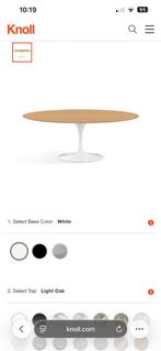 Prachtige design eettafel Knoll Saarinen, Huis en Inrichting, Tafels | Eettafels, Ophalen, Eikenhout, Nieuw, Vijf personen of meer