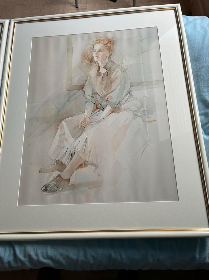 Christine Comyn twee repro’s, Antiek en Kunst, Kunst | Schilderijen | Modern, Ophalen