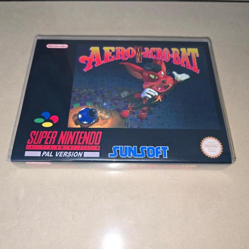 Aero The Acro-Bat SNES Game Case, Games en Spelcomputers, Games | Nintendo Super NES, Zo goed als nieuw, Verzenden