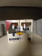 2 Hapkin bierglazen, Comme neuf, Enlèvement ou Envoi