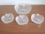 Retro set glazen appelschalen (7 stuks), Huis en Inrichting, Keuken | Servies, Ophalen, Zo goed als nieuw, Glas