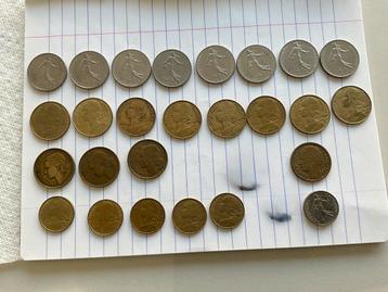 Lot  Franse franken, beschikbaar voor biedingen