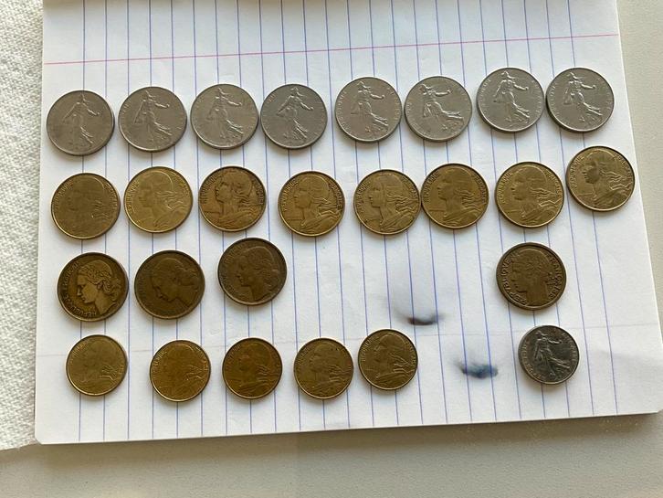 Lot  Franse franken,, Postzegels en Munten, Postzegels | Europa | Frankrijk, Ophalen of Verzenden