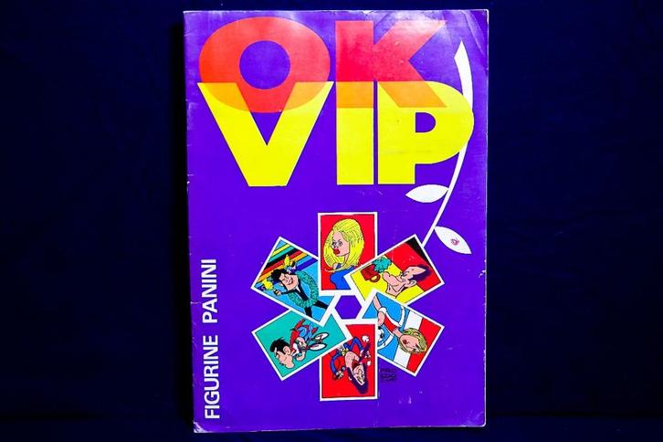 Panini sticker album  ' VIP OK 1973 '   -volledig-, Hobby en Vrije tijd, Stickers en Plaatjes, Zo goed als nieuw, Meerdere stickers