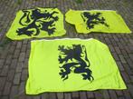 3 Vlaamse Leeuw Vlaggen, Diversen, Vlaggen en Wimpels, Ophalen of Verzenden, Zo goed als nieuw