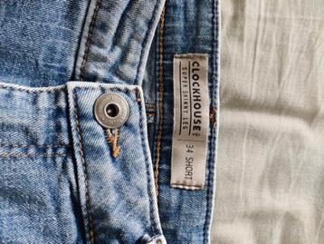 Jeansbroek clockhouse c&a maat 34 short beschikbaar voor biedingen