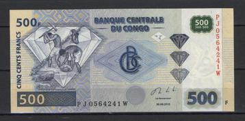 1 banknote Congo RD 500F UNCIRCULATED beschikbaar voor biedingen
