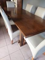 Tafel met stoelen, Huis en Inrichting, Ophalen, Gebruikt, 200 cm of meer, 50 tot 100 cm
