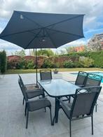 Grand parasol déporté avec pied rotatif, Jardin & Terrasse, Parasols