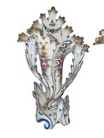 Paire de cornets de mariage en porcelaine de Paris – XIXᵉ, Enlèvement ou Envoi