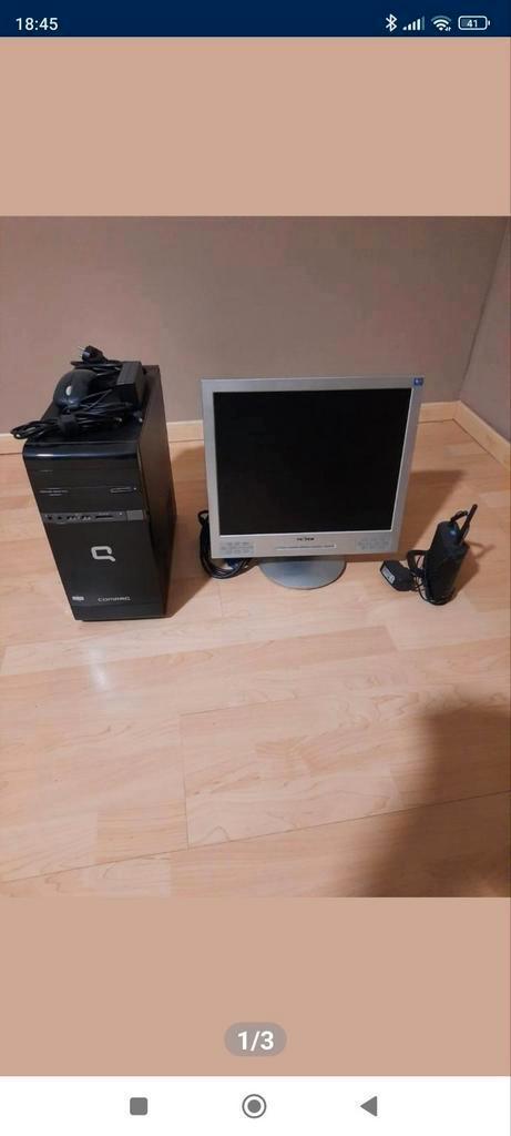 Belkin-desktop met monitor en router, Computers en Software, Pc speakers, Zo goed als nieuw, Ophalen of Verzenden