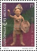Timbre-poste Belgique Europalia 93 Mexique Année 1993 MNH, Gomme originale, Neuf, Autre, Enlèvement ou Envoi