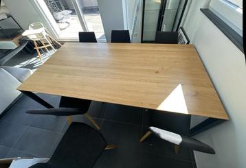 Table à manger Mobitec100x200cm en chêne clair très bon état beschikbaar voor biedingen