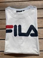 Fila M wit T-shirt met witte letters, Ophalen of Verzenden, Wit