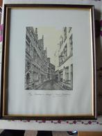 Litho Antwerpen Daniel Winkelmans in frame, Antiek en Kunst, Kunst | Litho's en Zeefdrukken, Ophalen of Verzenden
