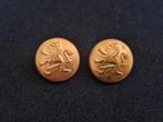Paire de boutons militaire belge Culot Alost ABBL Belgique, Enlèvement ou Envoi